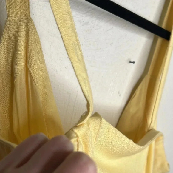 Lspace Blake Wrap Yellow Dress Size M - Picture 8 of 10